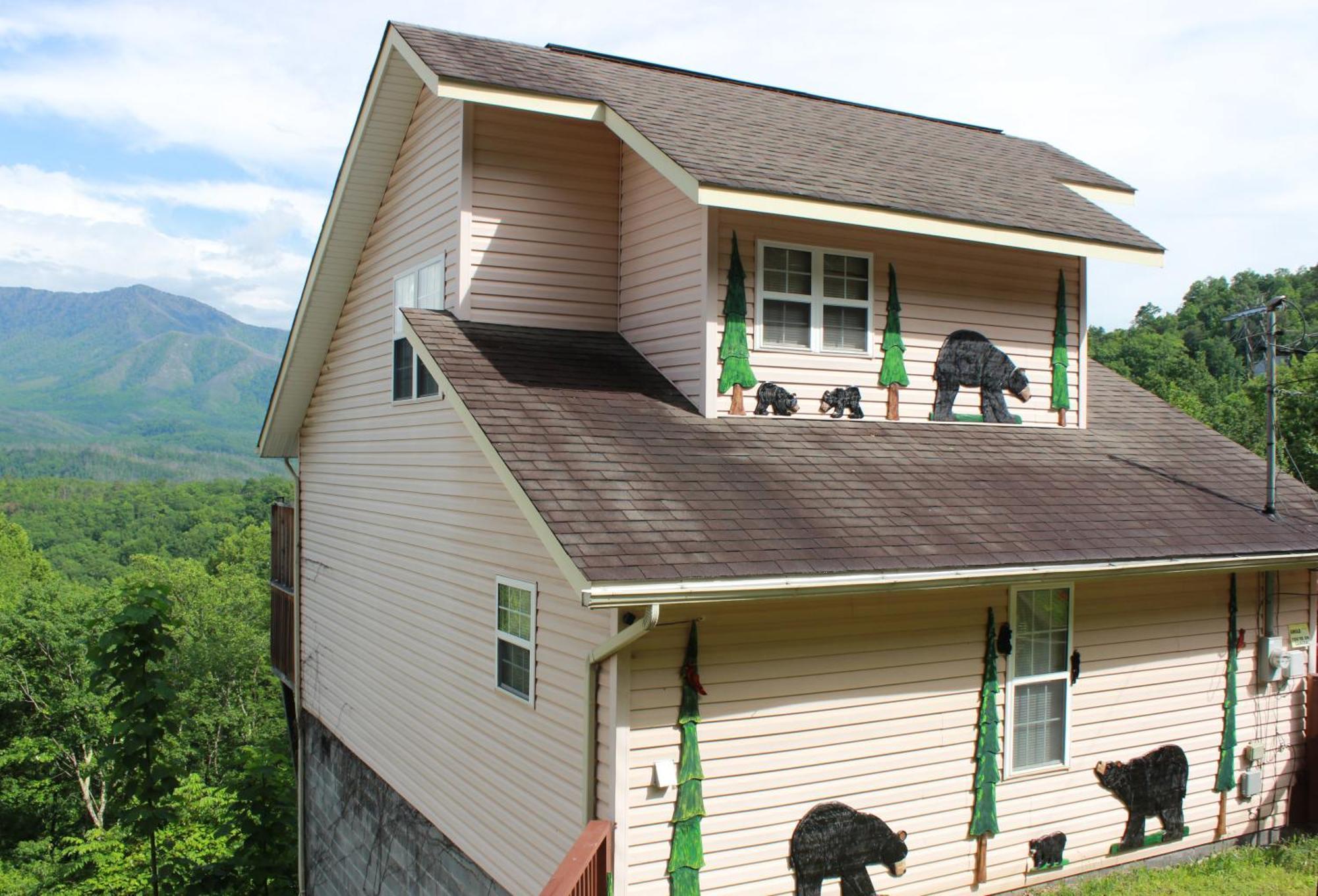 Heavenly View - Bear Themed Cabin, Hottub, Dog-Friendly, Near 개틀린버그 외부 사진